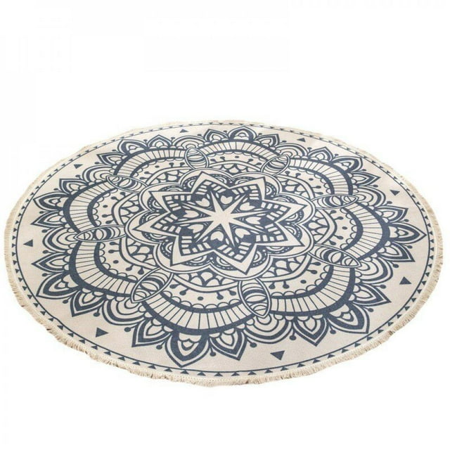 V Cotton Carpet National Wind Home Living Room Coffee Table Rug Printed Floor Mats Bedroom Study Carpets