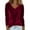 Wine02, variant on Dwralegc Women's Velvet Cowl Neck Tops Dressy Cowl Neck Long Sleeve Tshirts Holiday Party Trendy Slim Fit Pullover Shirt Casual Loose Blouses Silver XL