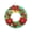 Green A, variant on Paper Christmas Wreath, Holiday Hanging Decor for Home, Window Front Door 14"