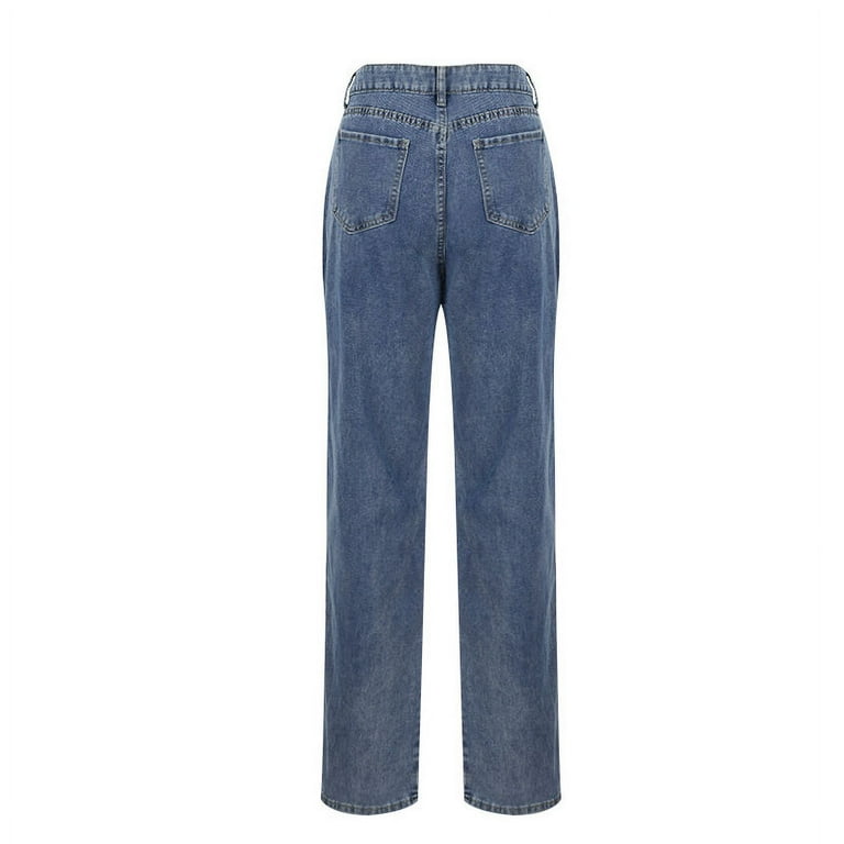 APEXFWDT Wide Leg Jeans Women High Waisted Stretchy Cuffed