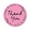 Pink & Black, variant on Darling Souvenir 1.6 Inches Round Rose Hand Draw Floral Wreath Teal Blue Thank You Stickers-45 Pcs