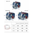 thumbnail image 3 of Fsddascl Christmas Santa Toaster Cover 2 Slice, Small Kitchen Appliance Covers, Xmas Tree Blue Sky Moon Snowflake Toaster Oven Cover with Loop, Bread Machine Cover Polyester Dust Cover Protection, 3 of 5