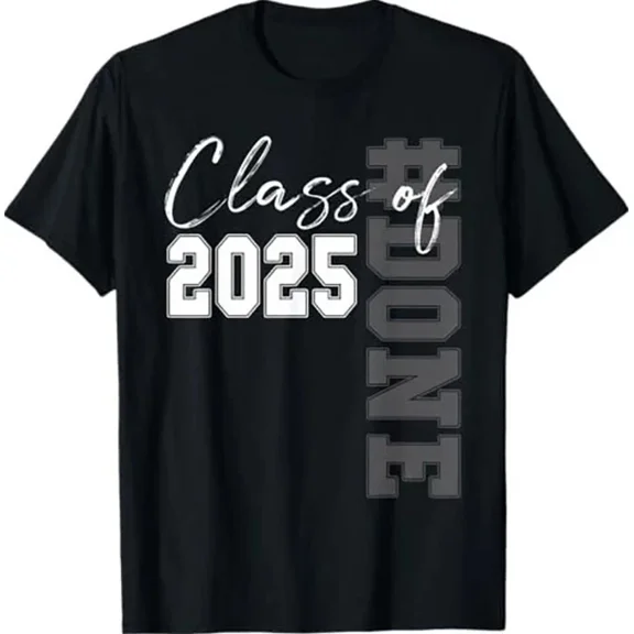 DOPASHIRT Done Class Of 2025 Graduate Funny 2025 Graduation Seniors T-Shirt Unisex S-5XL Hot Trending Shirt, Vintage Birthday Gift
