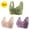 E, variant on Rciityk Daisy Bras for Older Women 3 Pack Wireless Sports Bras Senior Comfortable Everyday Brass