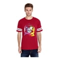 thumbnail image 1 of Unisex Space Cat Football Fine Jersey T-Shirt, 1 of 5