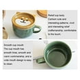 thumbnail image 4 of Toystoory Taza de cerámica hecha a mano con patrones vívidos, capacidad de 320ml, boca suave, agarre cómodo, suave Utensilios de cocina Copa Gato Amarillo, 4 of 6