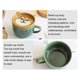 thumbnail image 5 of Billuyoard Taza de cerámica hecha a mano de cerámica con patrones de dibujos animados, taza con mango antiescaldaduras y boca suave Utensilios de cocina Copa Gato Amarillo, 5 of 6
