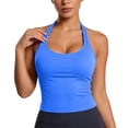 thumbnail image 4 of Halter Tops for Women Trendy 2026 Summer Going Out Tops Backless Sleeveless Workout Tank Top Cute Y2k Clothes Blue1 Size XS, 4 of 4