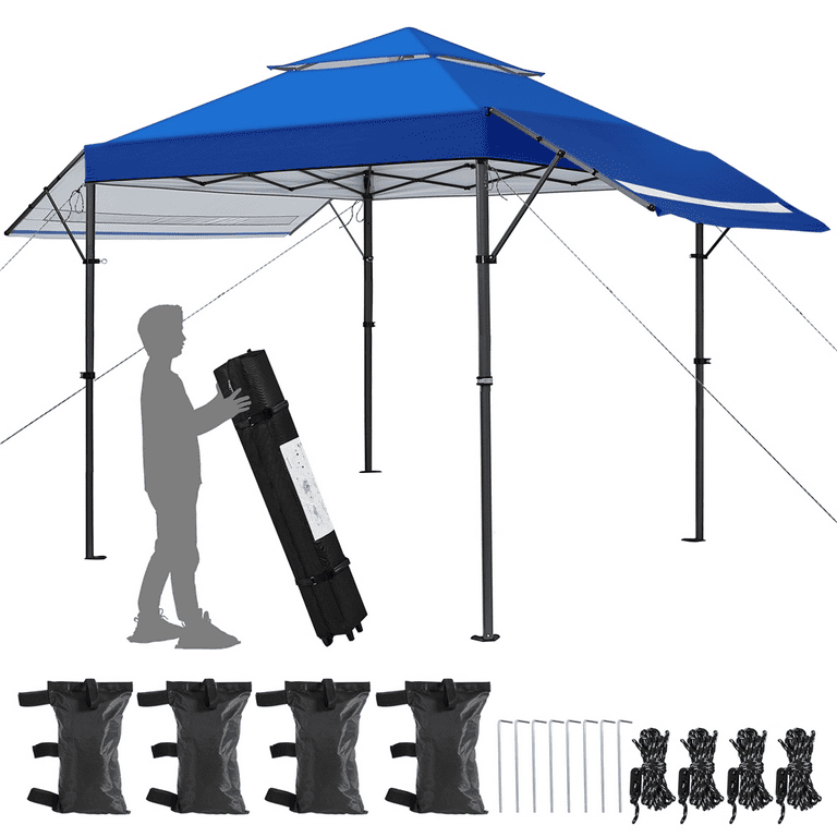 Renwick 10 × 17 ft Pop-up Canopy Tent w/ Side Awnings and
