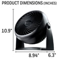 thumbnail image 2 of Honeywell HT-900 TurboForce - Ventilador de circulación de aire, color negro, tamaño pequeño, 2 of 9