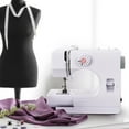 thumbnail image 6 of Mini Portable Sewing Machine Household Kids Sewing Machine with 12 Built-in Stitches, Foot Pedal, Gray, 6 of 7