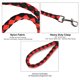 thumbnail image 4 of Correas para perros de tejido de nailon Fácil de controlar No elásticas s accesorios de hardwar CACAGOO Correas, 4 of 6