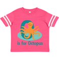 thumbnail image 3 of Inktastic O is for Octopus Monogram Boys or Girls Toddler T-Shirt, 3 of 5