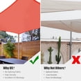 thumbnail image 3 of Yescom 12x8 Ft 97% UV Block Rectangle HDPE Sun Shade Sail Heavy Duty Canopy Backyard, 3 of 11