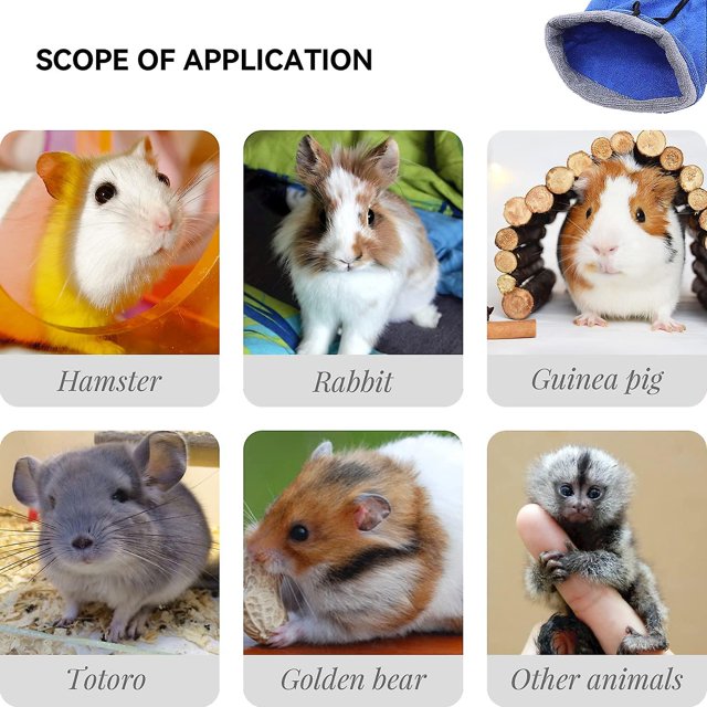 Tal 2 uds. Toalla de ba?o de hurón, toalla absorbente de ba?o para hámster, bolsa de secado, limpieza de mascotas, suministros de aseo para ardilla, planeador de azúcar, conejillo de indias, pájaros y otros XianweiShao 1327534053722