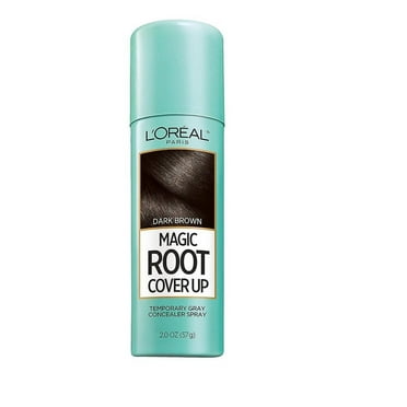 2X - L'Oreal Paris Root Cover Up Temporary Gray Concealer Spray, Hair Color Spray with Filling & Thickening Coverage, Dark Brown, Packaging May Vary