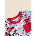 thumbnail image 4 of Suealasg 2Pcs Baby Boys Girls Summer Clothes 6M 1T 2T 3T Toddler Casual Farm Outfits Short Sleeve Animal Print T-Shirts Tops and Elastic Waist Shorts Set, 4 of 7