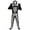 #B, variant on GYRATEDREAM Halloween Kids Skeleton Costume, Unisex Glow in the Dark Skeleton Bodysuit with Mask for Boys, Girls 5-15T