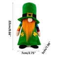 thumbnail image 5 of St Patrick's Day Decorations - St Patrick's Day Decor - Leprechaun Doll, St Patrick's Day Plush Shamrock Gnomes Decorations for Home, Office - Green St. Patrick's Day Table Centerpiece - Irish Gifts, 5 of 5