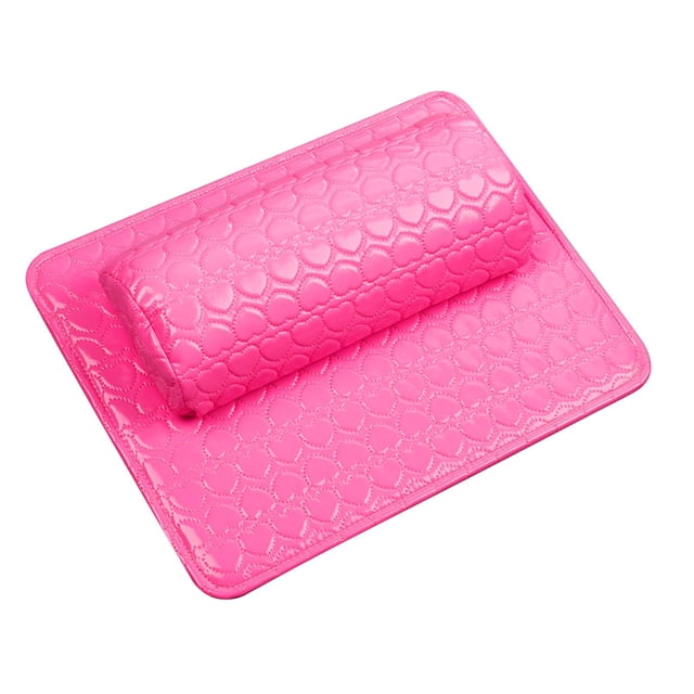 Almohada de manicura Yuyangstore Reposabrazos Almohada Cojín PU Soporte roja