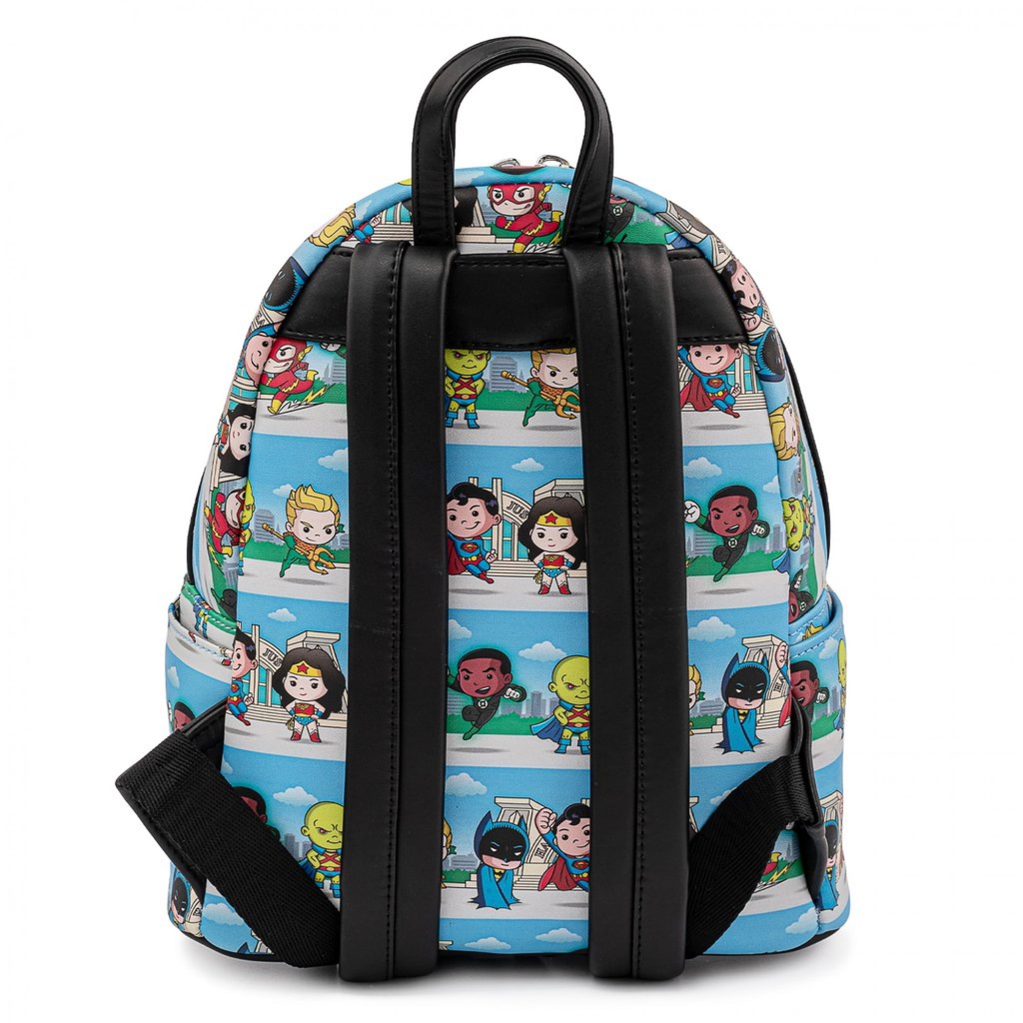 DC Comics Justice League Superheroes Lineup Mini Backpack by Loungefly Walmart
