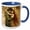 Blue/White, variant on 3drose, Pan and the Fairy Hug, 11oz Two-tone Blue Mug