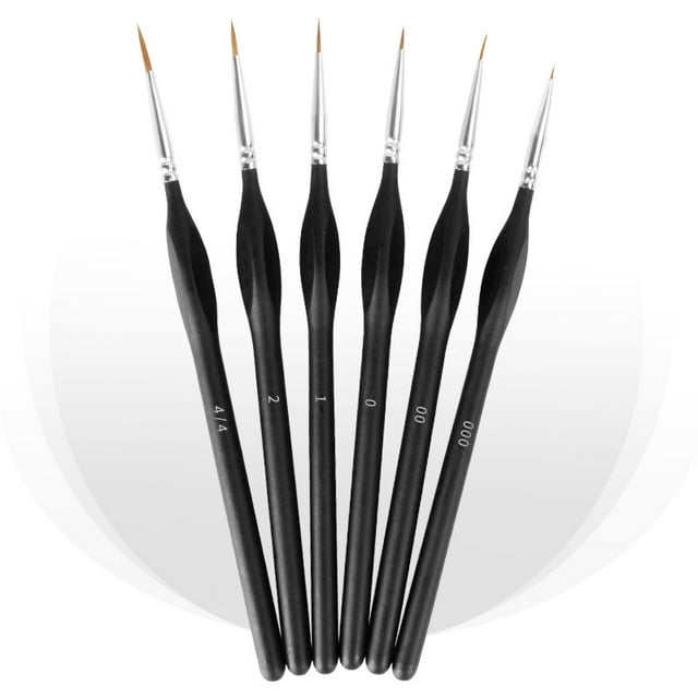 NETSENG Ensemble de 6 Pinceaux d'Artiste Premium pour Aquarelle Acrylique