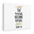 thumbnail image 4 of Scripture Walls John 1:14 Word Became Flesh Bible Verse Canvas Christian Wall Art Ready to Hang Unframed, 4 of 12