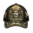 thumbnail image 2 of Yunuuuoa YAHWEH Baseball Cap Religious Christian Hat for Men Women, Adjustable Thorn Crown Design with Cross & Holy Spirit Dove, Faith-Based Church Outdoor Casual Wear, Inspirational Gift, 2 of 6