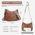 thumbnail image 2 of APHISON Trendy Women's Crossbody Bag, Vegan Leather Purse with Adjustable Strap and Shoulder Handbag - Brown, 2 of 6