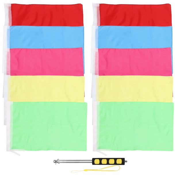 1 Juego de asta de bandera profesional, asta de bandera resistente al desgaste, palo de bandera portátil, bandera guía
