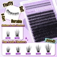 thumbnail image 3 of Kit de extensión de pestañas Yawmaica Lash Clusters 200D Volume, 3 of 7