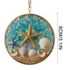 thumbnail image 3 of Adorno Colgante de Estrellas de Mar y Conchas | Decoración Playera de Inspiración Costera | Adorno de Concha y Estrella de Mar para Árbol o Pared | Incluye 1 Colgante, 3 of 7