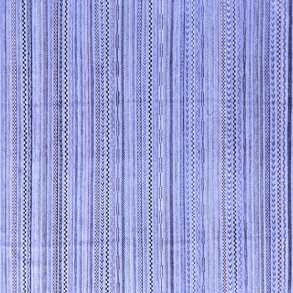 Ahgly Company Indoor Square Abstract Blue Modern Area Rugs, 3' Square