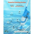 thumbnail image 3 of Dranite 26 GPM Pool Vacuum Cordless, Rechargeable with Extension Pole for 1H Continuous Use, 3 of 7