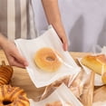 thumbnail image 6 of 100Pcs Heat-Sealable Bakery Bags with Window for Cookies Packaging, Happon 7.5 x 7.1 Inches Kraft Paper Donut Bags, Grease-Resistant Sandwich Bags Treat bags for Packaging Baked Goods Cookie Bread, 6 of 7
