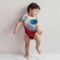 thumbnail image 3 of Kdxio Stylish Polar Bear Sunglasses Pattern Unisex Baby Cotton Short Sleeve Bodysuits-3 Months, 3 of 5
