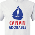 thumbnail image 4 of Inktastic Captain Adorable, Sail Boat, Sailing - Red Blue T-Shirt, 4 of 5
