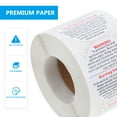 Candle Warning Stickers Detachable Label Removable Tag Jar Labels Round
