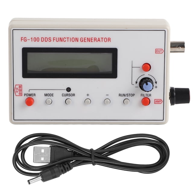 Generador de funciones, FG‑100 Generador de funciones DDS Generador de señales de funciones Contador de señales DDS Funcionalidad de alta precisión NikouMX herramienta