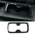 thumbnail image 4 of Front Cup Frame Decor Stickers Carbon Black Cover Trim For Nissan Navara Np300 2015 2021 Cup Holder Simple And Stylish Fangkenuo, 4 of 7