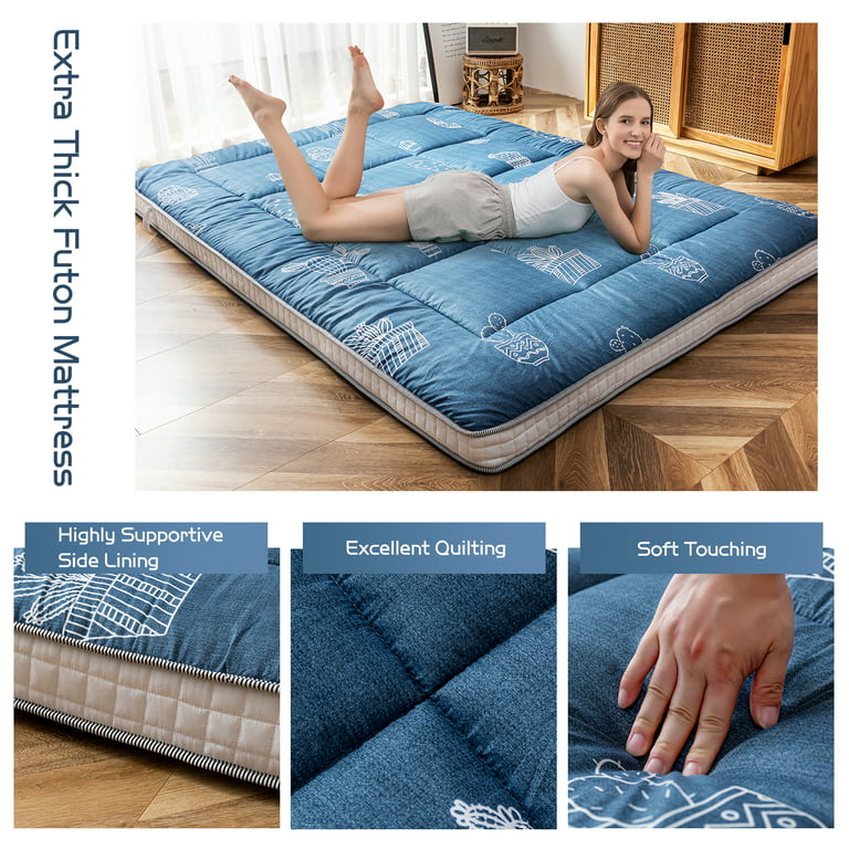 NEW Futon Folding Mattress Topper Full Rv Sofa Bed Matress for Sleeper  Cover