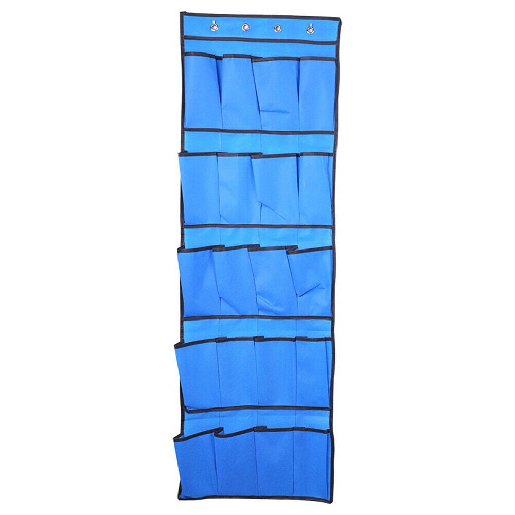 2 Pack 20 Pocket Over the Door Shoe Organizer Rack Hanging Storage