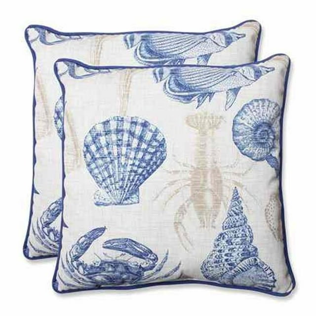 Pillow Perfect 535784 Coussin Marin 18,5 Pouces (Lot de 2)