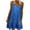 Blue, variant on IROINNID Women's Sleeveless Sundress Fashion Casual Slim Camis Mini Dress Round Neckline Knee-Length Women Dress