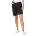 thumbnail image 1 of Bermudas cortas Lee Avey de punto con cintura tipo cargo negra para mujer, 1 of 4
