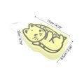 thumbnail image 4 of Unique Bargains Civet Cat Pattern Bath Sponge Body Scrubber 1 Pc Yellow, 4 of 6
