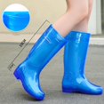 thumbnail image 2 of YUEHUA Womens Rain Boots Waterproof Fashion Mid Calf Rain Boots for Women Lightweight Proof Hiking Camping Wading Shoes Anti-Slip Shoes Outdoor Garden Shoes Womens Waterproof Boots, 2 of 4