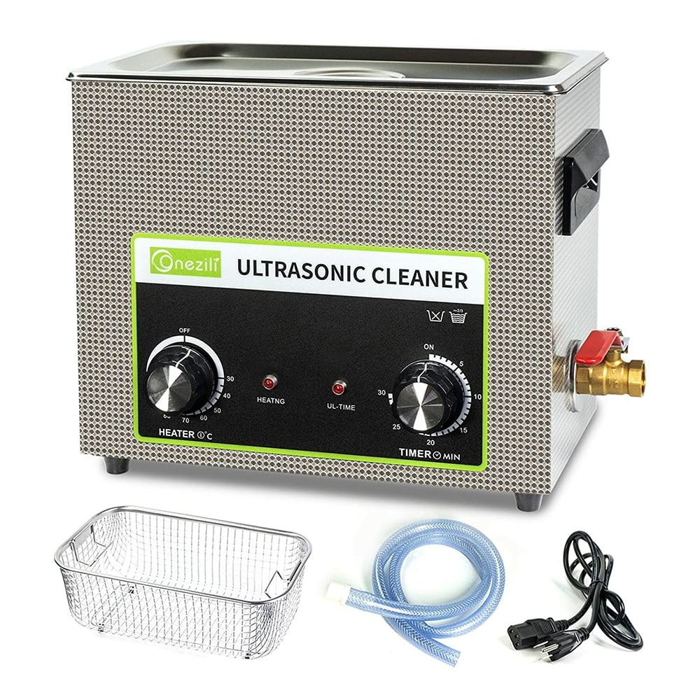 Ultrasonic Cleaner 6L, 180W Ultrasonic Parts Cleaner, Knob Control Ultrasonic  Cleaning Machine With Heater, Professional For Parts, Carburetor, Fuel  Injector, Brass, Tattoo Equipment, Razors 