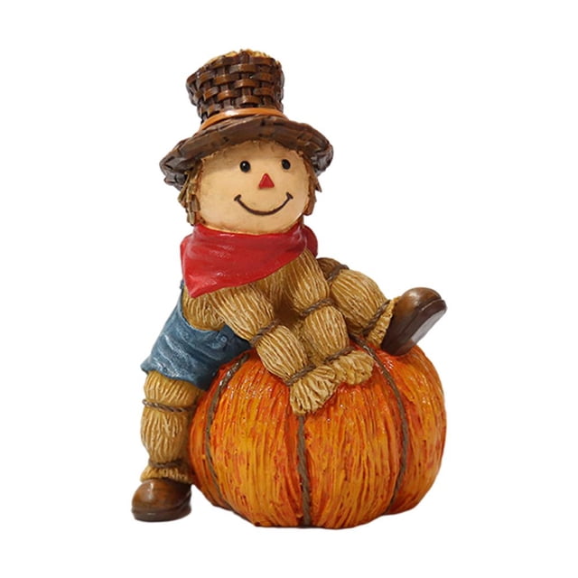 Cosecha de calabaza Estatuilla De Halloween Accesorios De Adorno De Temporada Fiesta De Halloween Decoración Del Hogar 5 5 Magideal Cosecha de calabaza